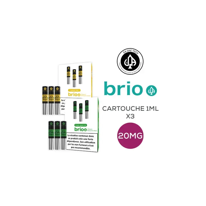 Cartouche remplie  Brio 20mg - Exotika