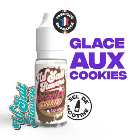 Wsalt Ice Cream Cookie - Liquideo Sel 20mg 10ml - Exotika Vape Shop Madagascar